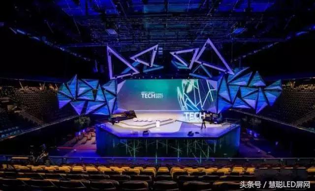 无led屏大气舞台效果,led酷炫光线舞台