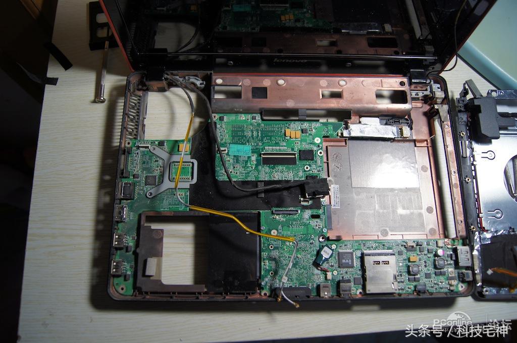 联想一体机拆机改台式电脑,旧联想笔记本改造小主机