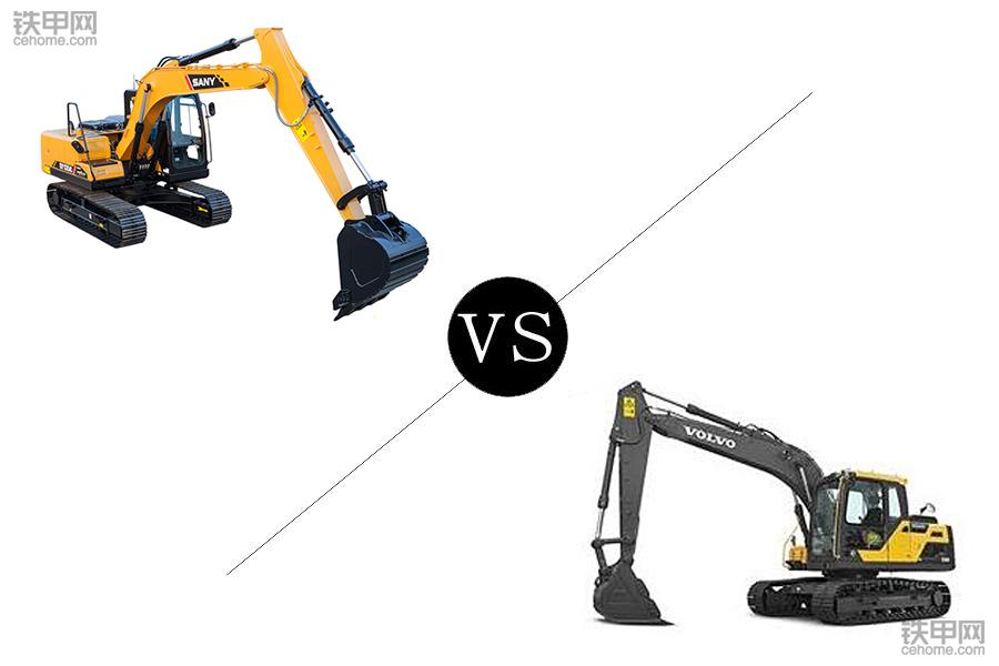 17万价差！三一SY135C对比沃尔沃EC140DL