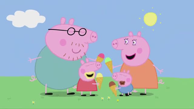 宝宝玩具屋之小猪佩奇第一季动漫,陪孩子看动画之小猪佩奇放风筝