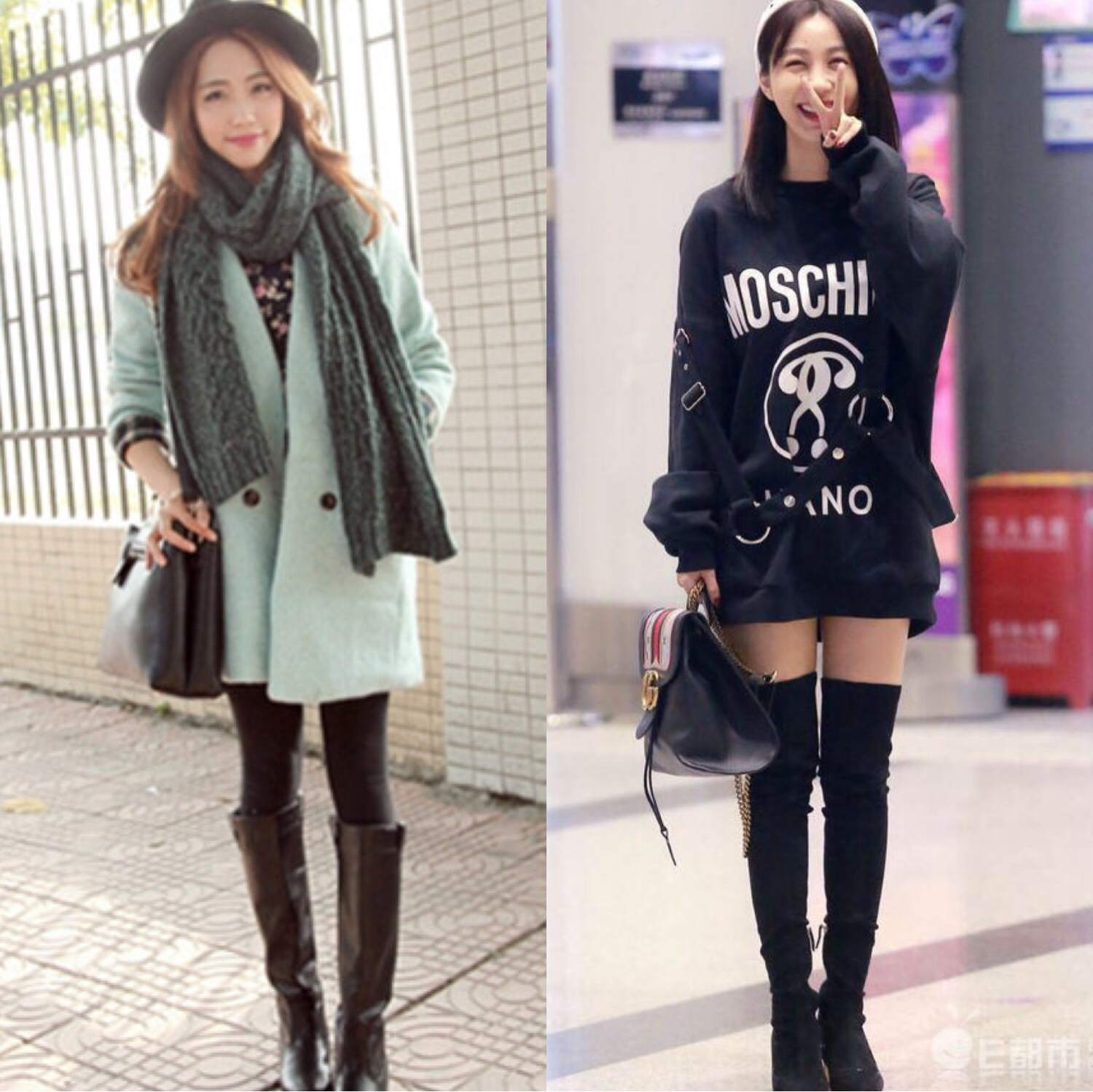 穿上高筒靴，你妈不再逼你穿秋裤了