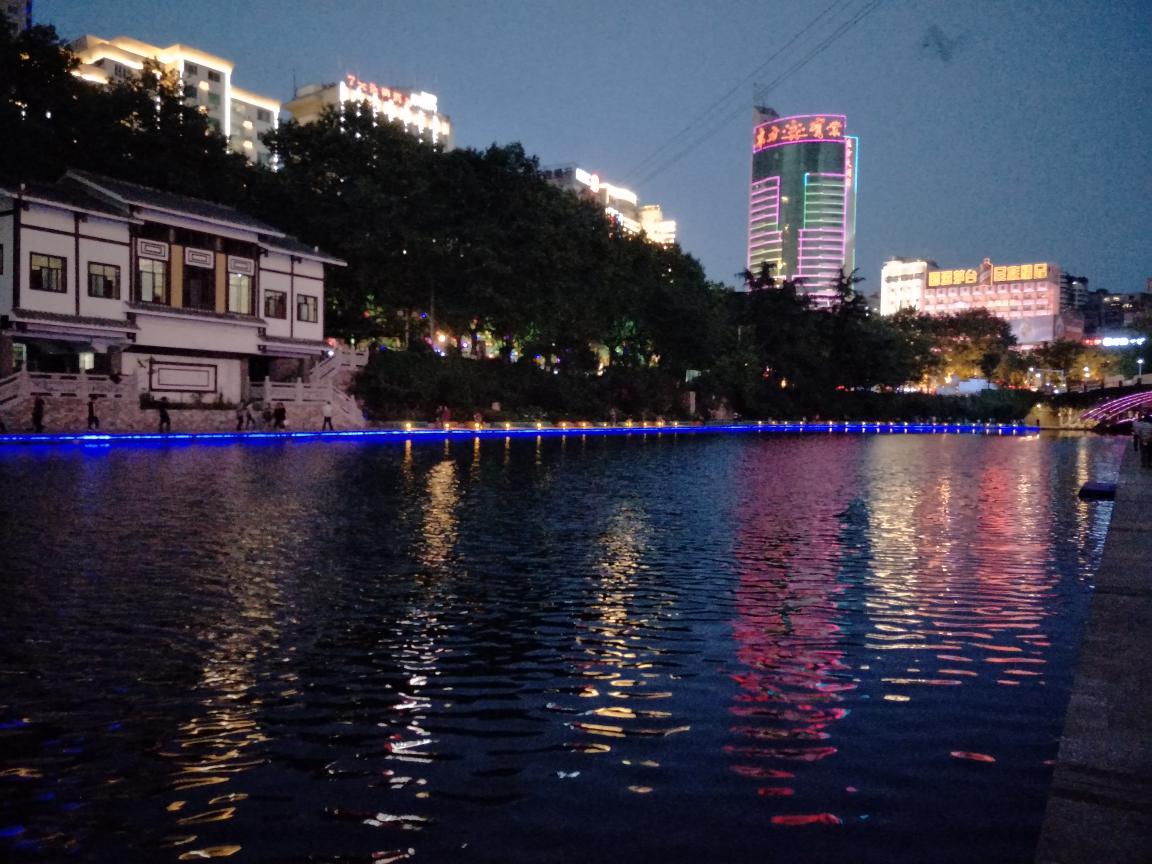 遵义湘江夜景视频,遵义湘江河夜景