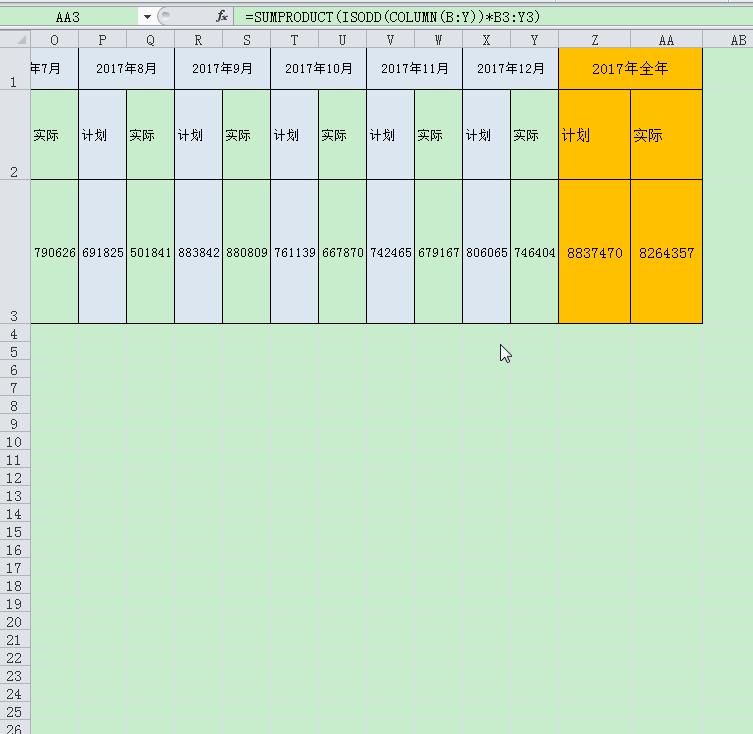 隔行求和公式excel函数,excel隔列求和的方法和技巧