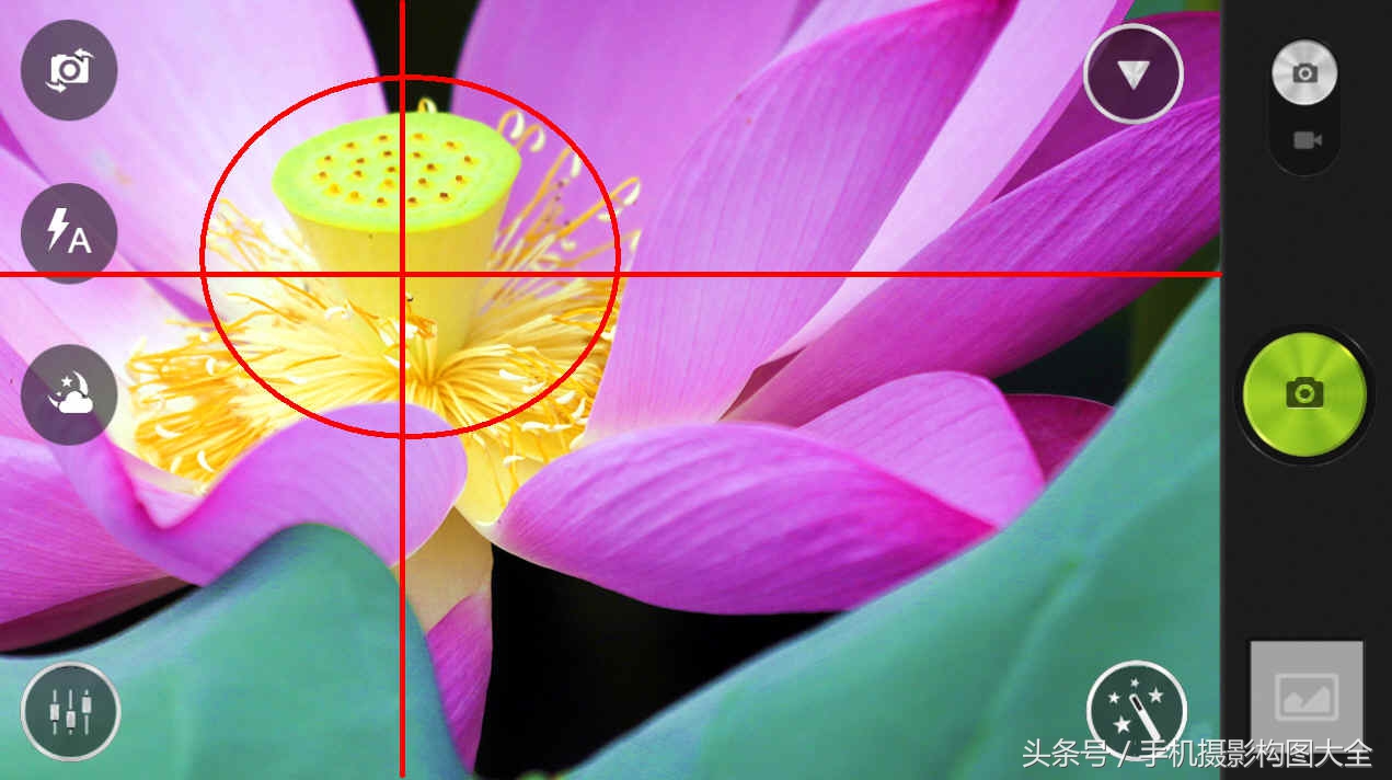 黄金分割构图法与九宫格对比,九宫格黄金分割拍摄教程