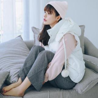 穿大码羽绒马甲时髦保暖,秋冬加厚加绒保暖羽绒棉马甲背心