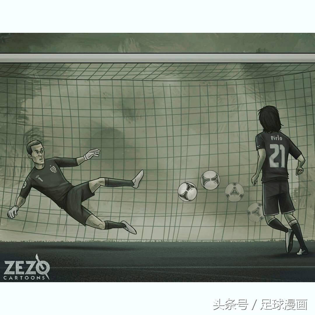 足球世界名场面漫画,足球漫画欧洲杯