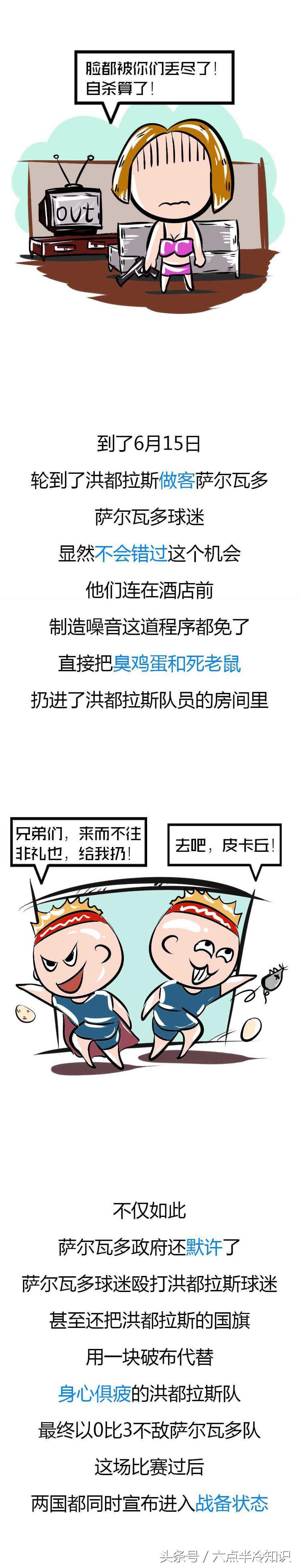 因为一场足球比赛引起战争,足球比赛上发生矛盾引发战争