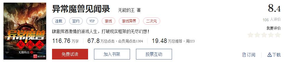 50大公认网络小说神作,网络评分最高小说20部