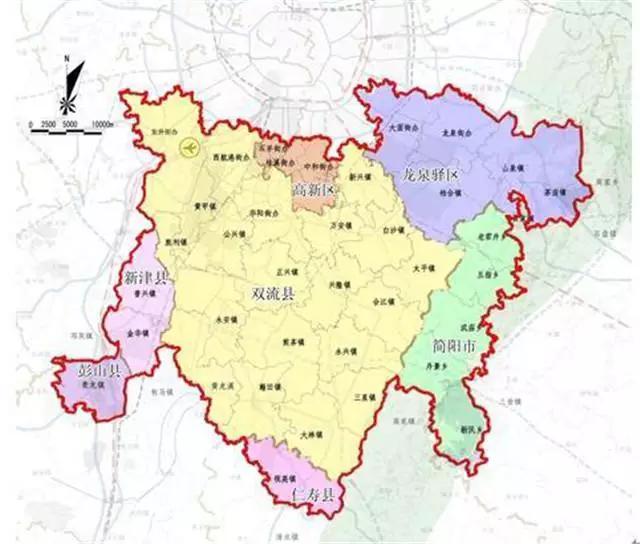 盘点天府新区c区有哪些楼盘,天府新区7大板块图