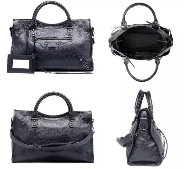 复古机车包大容量,balenciaga现代灰色机车包