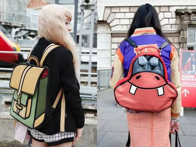 双肩包时髦背法,双肩包省钱