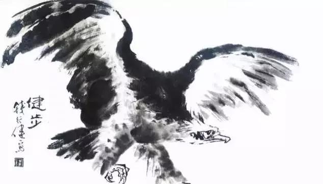 国画写实鹰怎么画,国画画鹰的技法