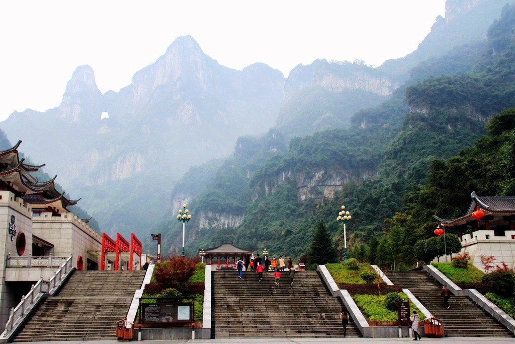 天门山景区观景,天门山生态景区