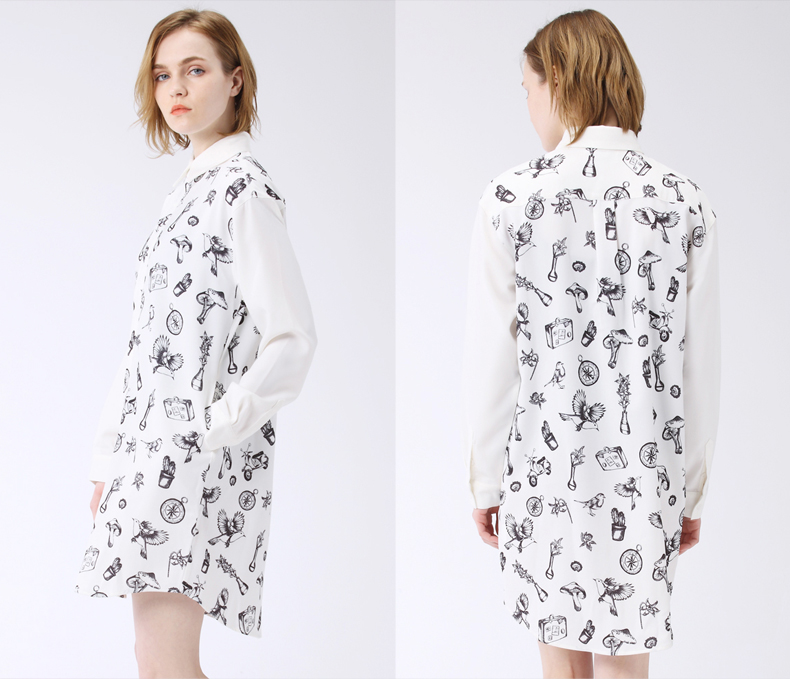 一件衬衫就让你美翻了整个春天,一件衬衫和一条裙子