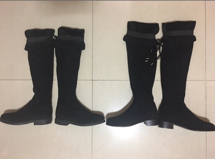 过膝长靴防掉筒最有用的办法,过膝长靴加绒女款爆款不掉筒