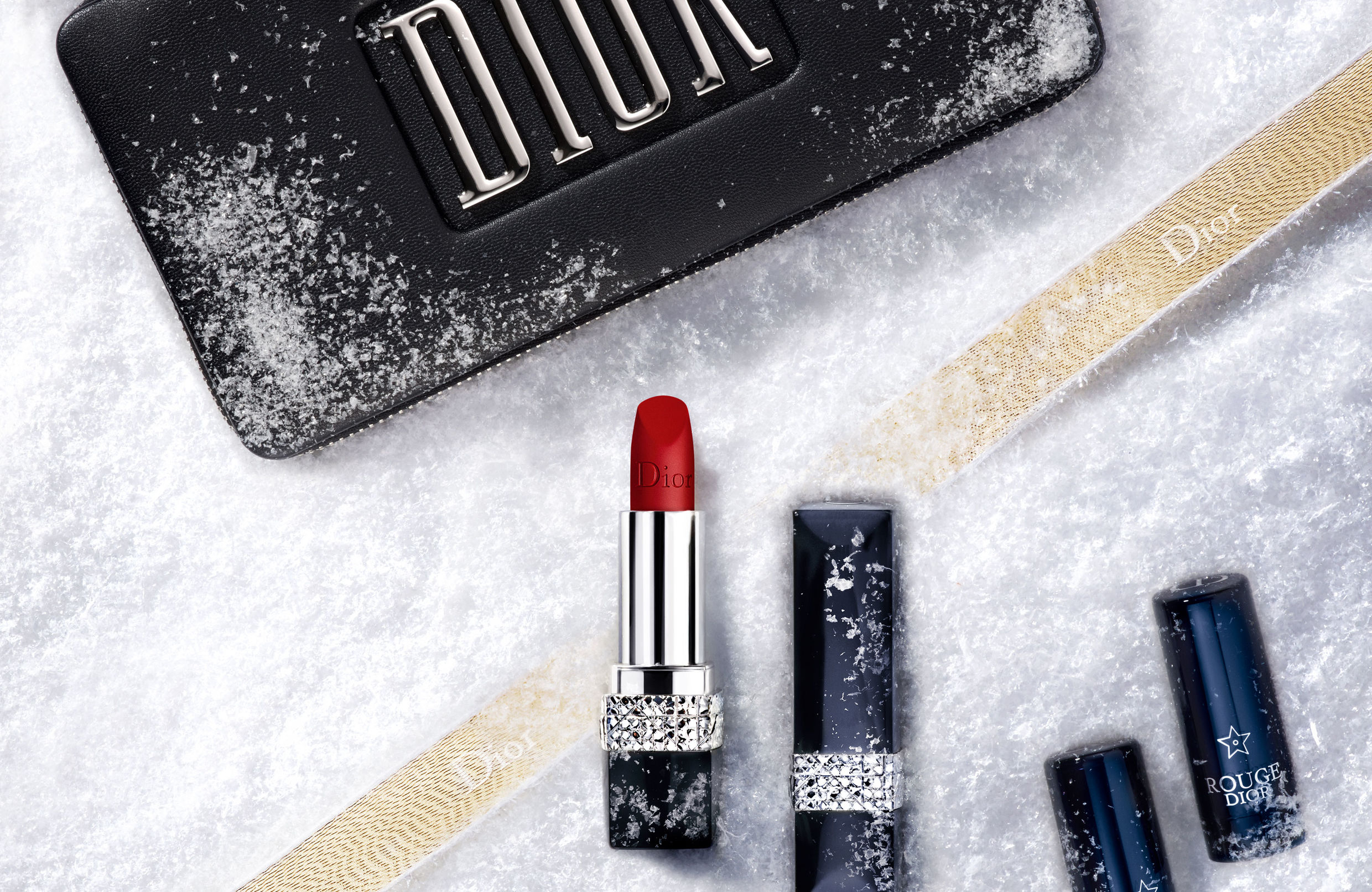 dior迪奥圣诞限定蓝金口红,dior迪奥秋季时装限定丝绒口红720