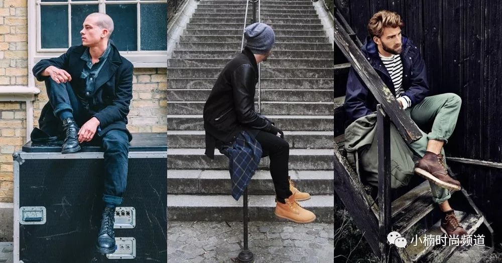 型男穿搭马丁靴,秋冬爆款型男必备百搭潮靴