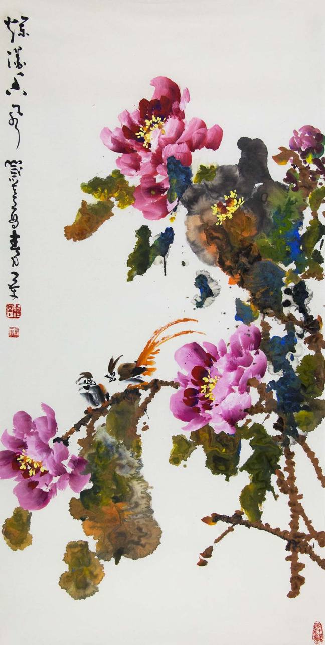 冲墨大师李长文作品,李长文水墨画欣赏
