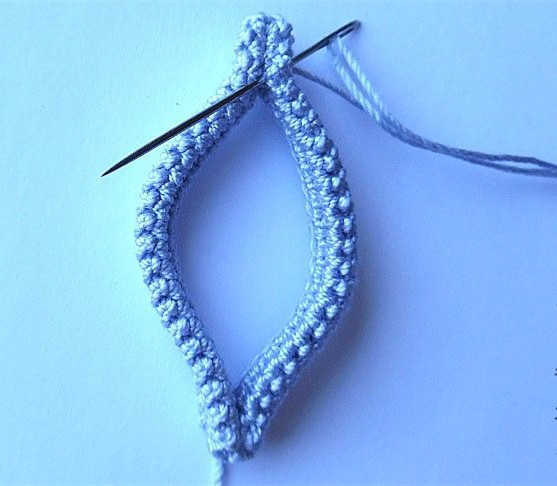 爱尔兰蕾丝钩编项链系列教程之大叶