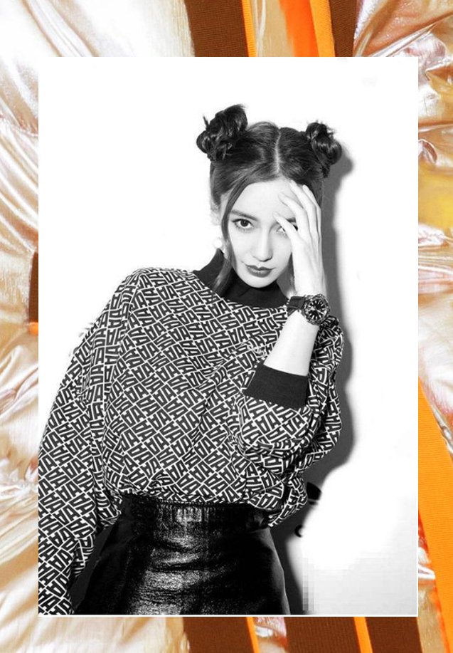 热巴丸子头,热巴丸子头加蝴蝶结