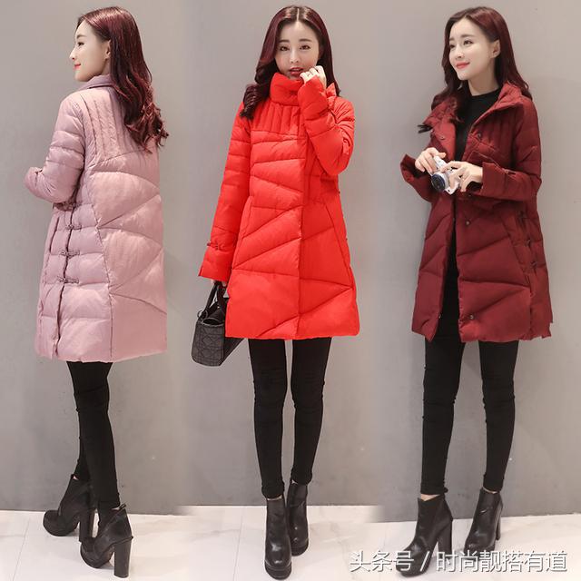 40至50岁女羽绒棉服中长款,中长款羽绒棉服女款爆款2020