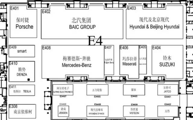 北京车展场馆攻略图,北京车展展厅介绍