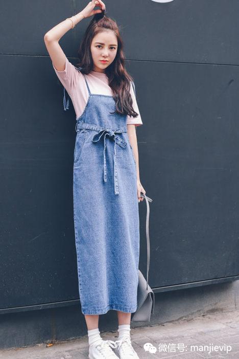 背带裙新款洋气减龄文艺风 (减龄时尚简约背带裙秒杀款)