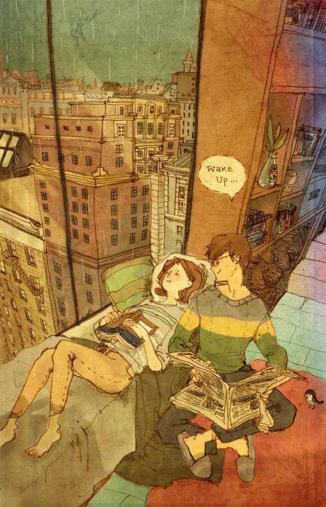 见过这样秀恩爱的吗？韩国艺术家温馨插画