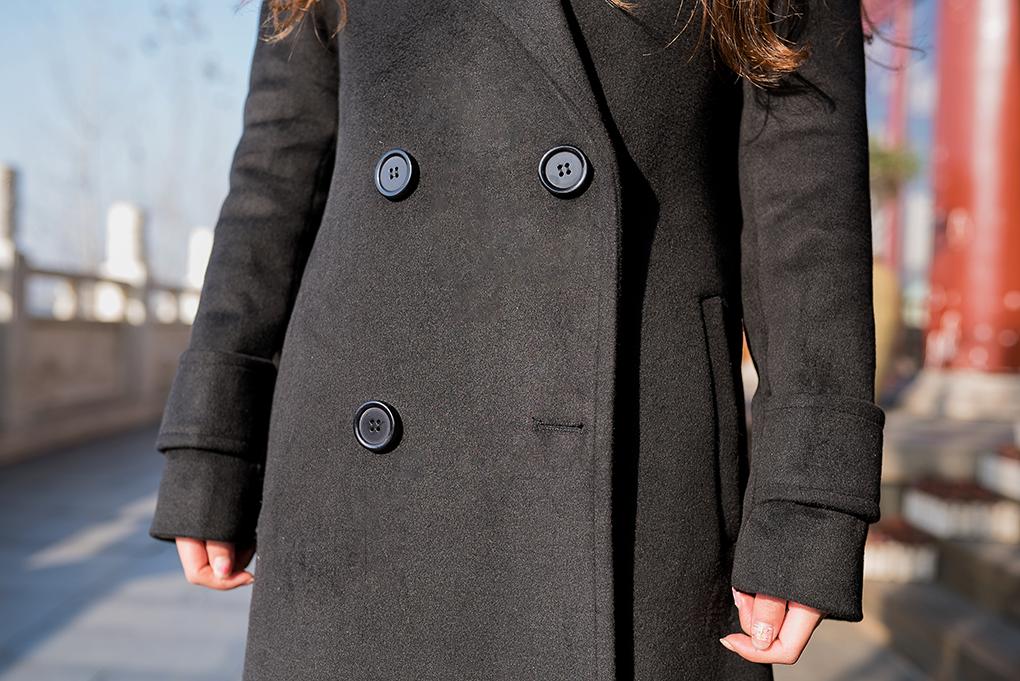 韩国东大门金标双面羊绒大衣精品,韩国东大门原单大衣