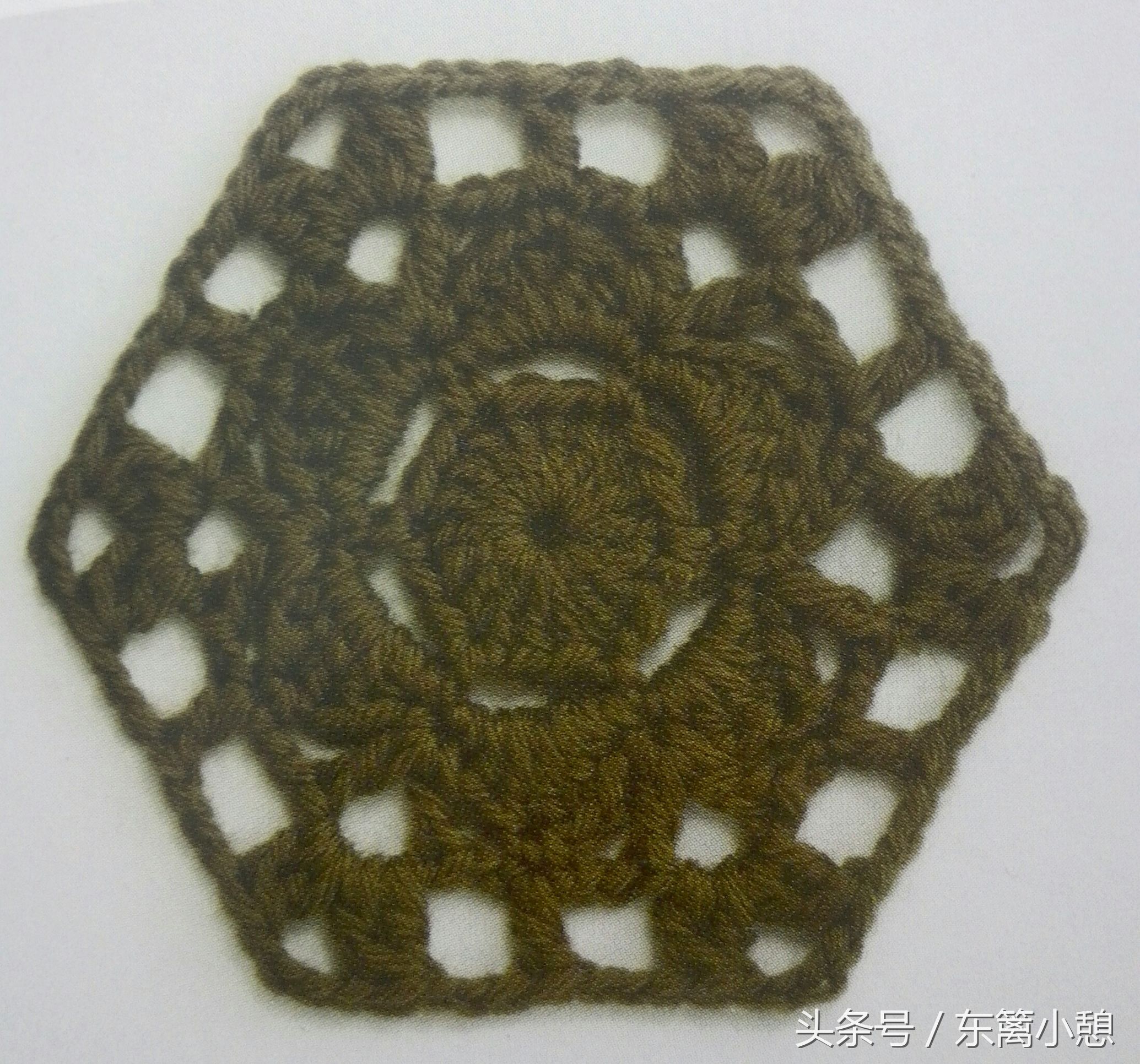 简单六针花样图解,六角花样钩编视频