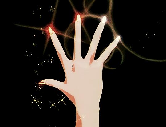 红色挑心系列美甲,明星同款纯色美甲推荐