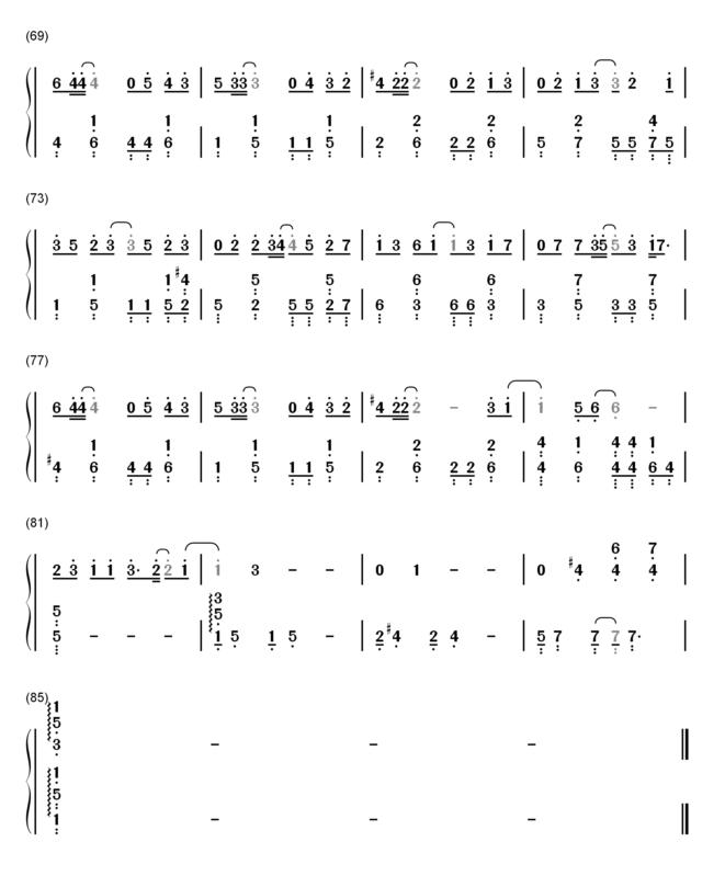 一些经典钢琴曲的简谱和五线谱给大家学习参考