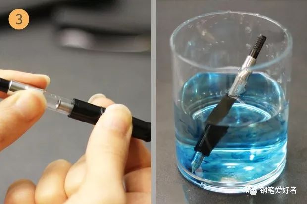 钢笔的换墨和清洗,钢笔清洗
