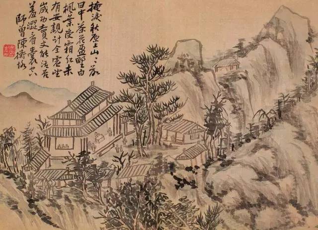 近代名家陈师曾绘画作品欣赏,陈师曾山水画作品欣赏