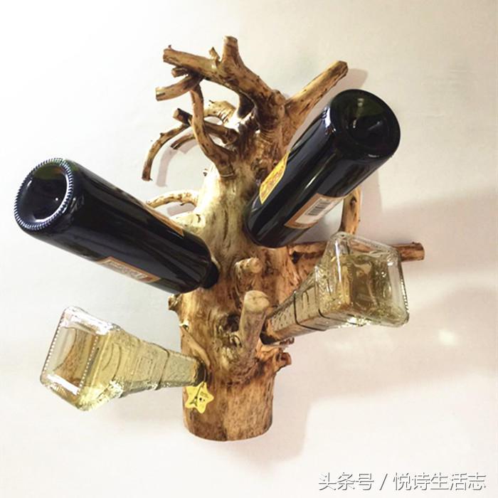 创意吧台悬挂式红酒架,创意家饰魔术般的红酒架