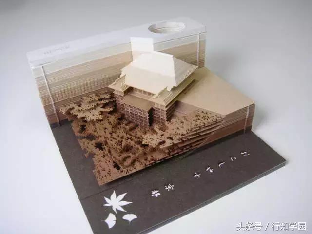 岛国新一创意文具!便条纸里藏着一个清水寺?