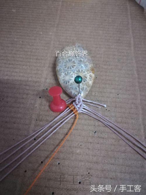 编绳项链背云的编法,宝宝平安扣编绳项链编法