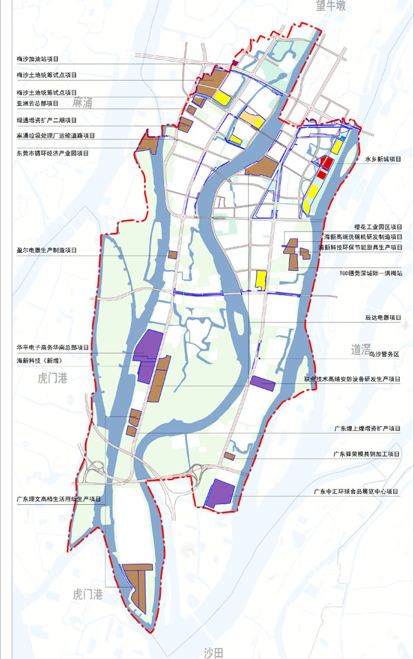 水乡小镇变身西部交通枢纽洪梅打造滨江新城文化产业重镇
