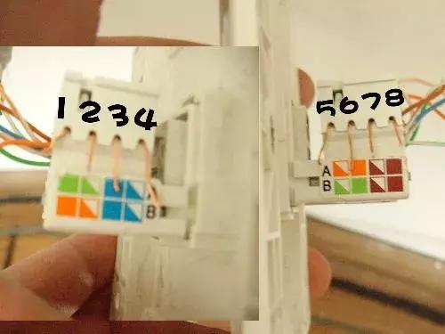 网线插座和水晶头的顺序一样么,电工网线端口水晶头接线法