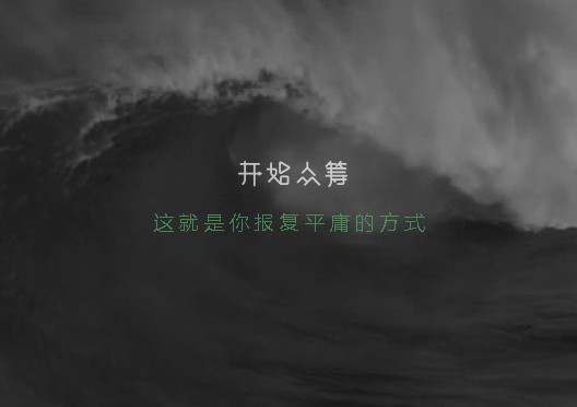 开始众筹:用内容报复平庸