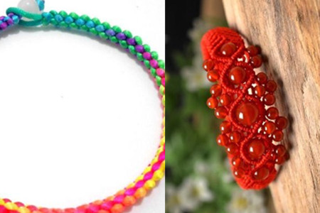 翡翠平安扣手链绳的编织视频教程,立体金线蝴蝶结手链编织法完整版