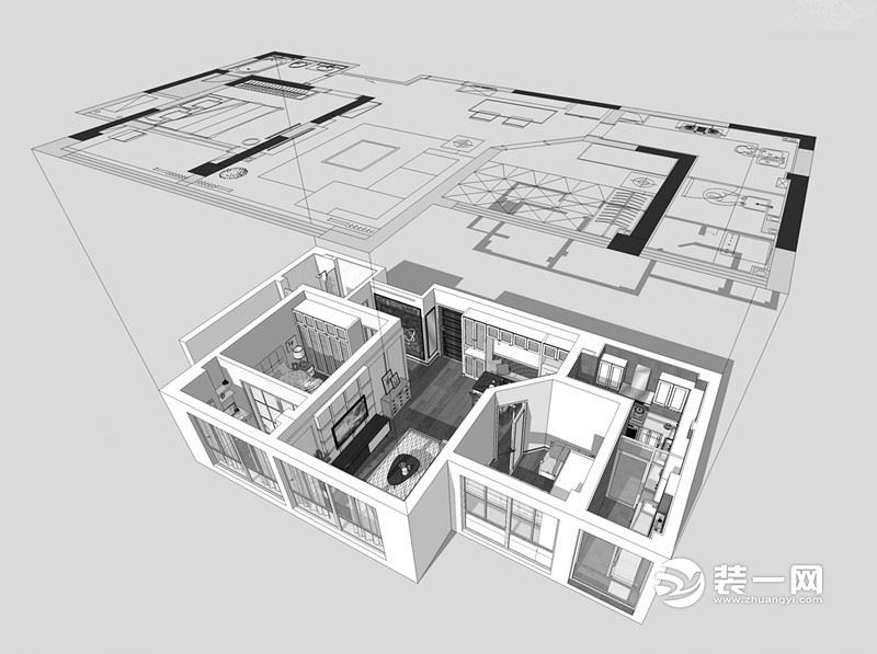苏州简约民宿花园效果图,苏州地中海民宿效果图