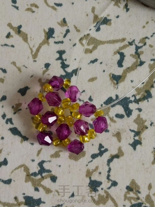 伞的串珠方法,小雨伞串珠