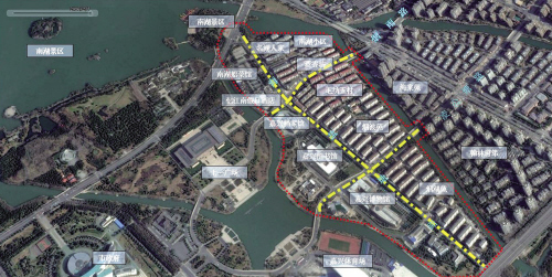 海盐最美网红路,海盐塘路图片