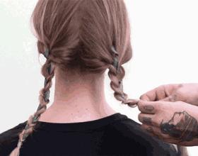 披头散发辫子怎么编发好看简单,编发披头散发视频