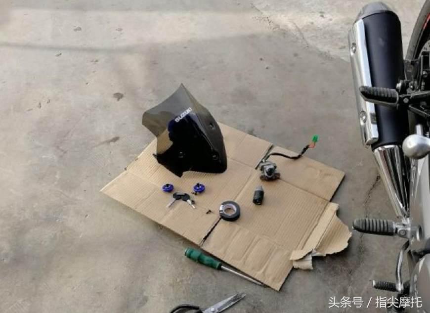 豪爵铃木骊驰gw250碟刹防盗锁,豪爵骊驰gw250拆电门锁