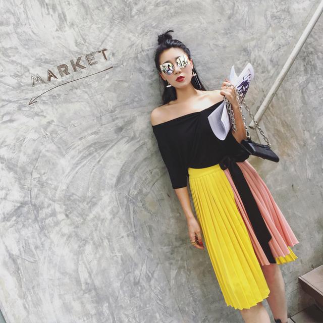 百搭一片式半身裙,百搭显瘦A字半身裙