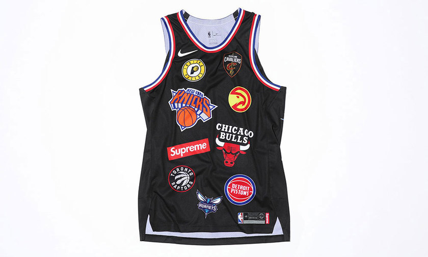 supreme耐克nba联名卫衣,supreme联名nikenba外套