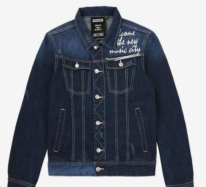 牛仔外套男款潮牌穿搭,小众设计感潮男牛仔外套
