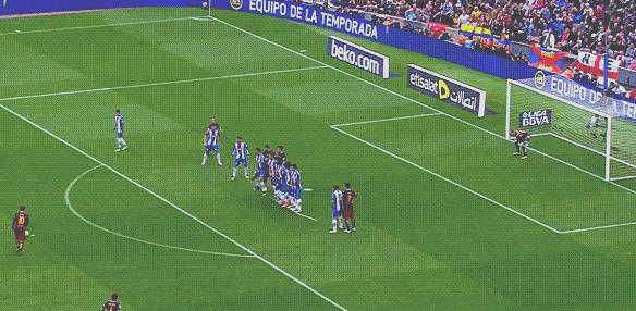 梅西任意球vsc罗任意球,梅西生涯第60次任意球破门